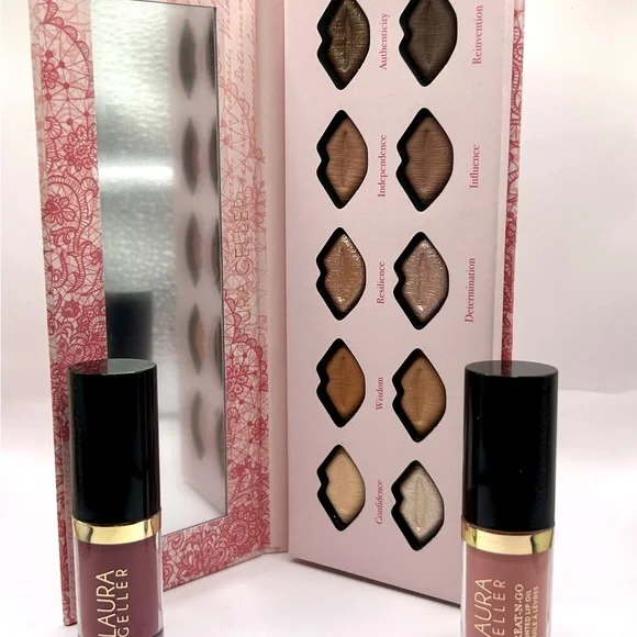 Laura Geller Baked Kisses ~ 10 Eyeshadows ~ Victory Lap ~ First Place ~ Lip Oils - Picture 1 of 5